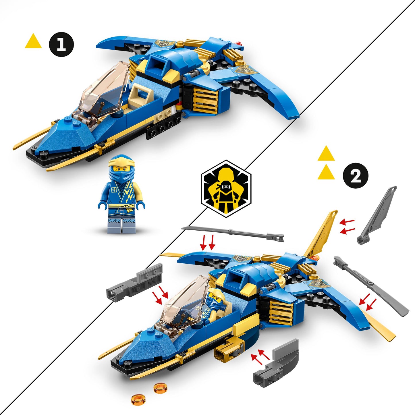 71784 LEGO Ninjago - Jet-fulmine di Jay - EVOLUTION