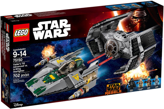 75150 LEGO Star Wars - Tie Advanced Di Vader Contro A Wing Starfighter