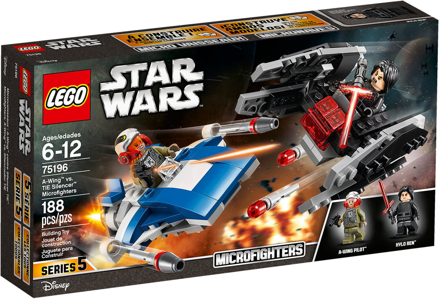 75196 LEGO Star Wars - A Wing™ Contro Microfighter Tie Silencer™
