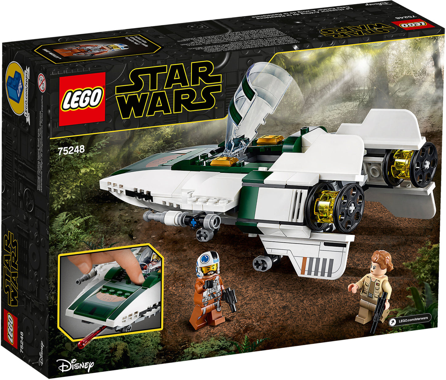 75248 LEGO Star Wars - A Wing Starfighter™ della Resistenza