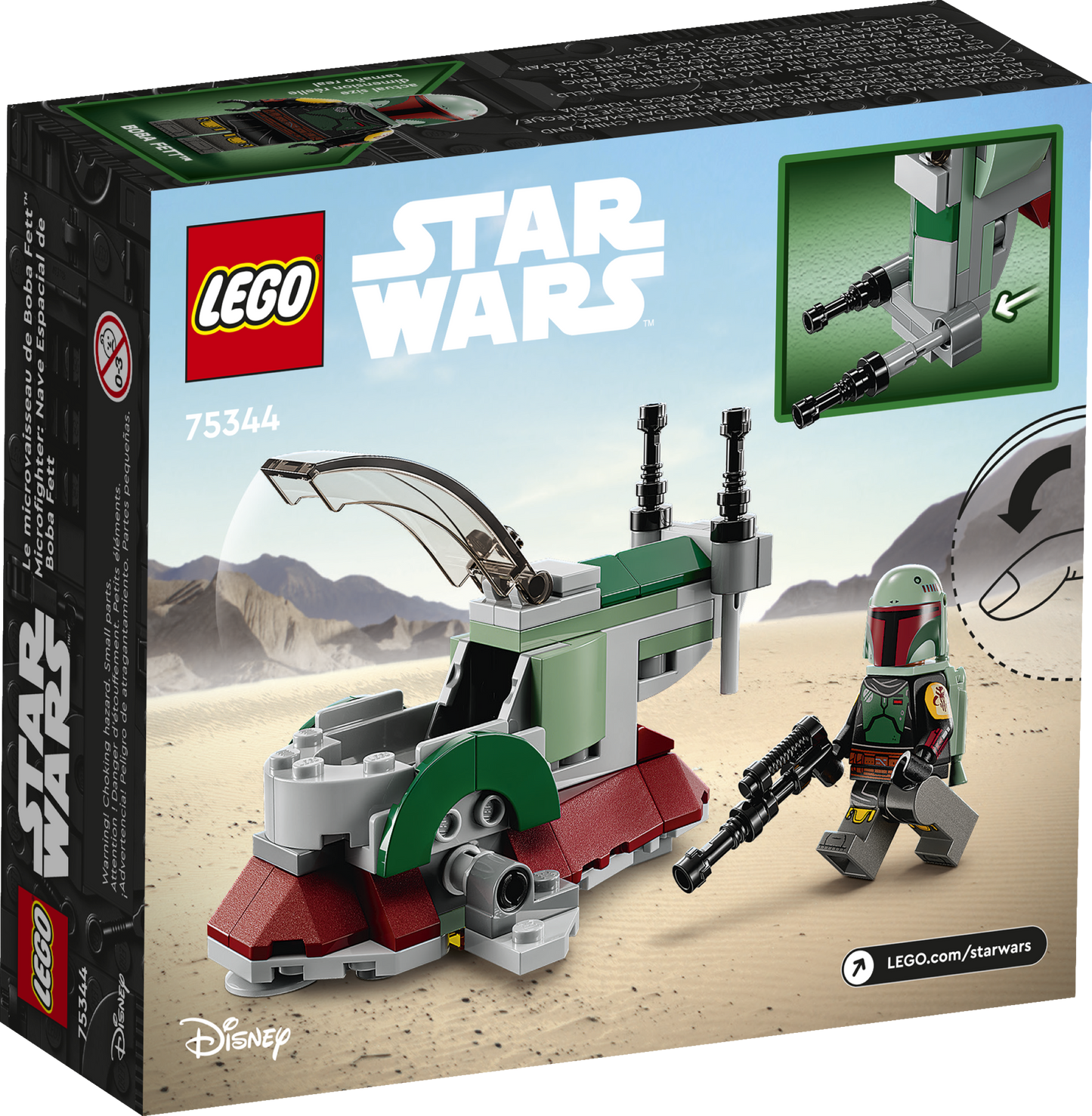 75344 LEGO Star Wars - Astronave di Boba Fett™ Microfighter