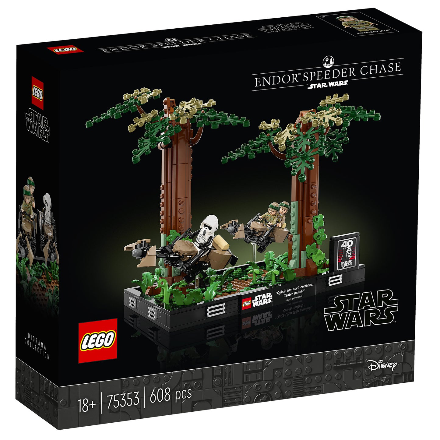 75353 LEGO Star Wars - Diorama Inseguimento con lo speeder su Endor™