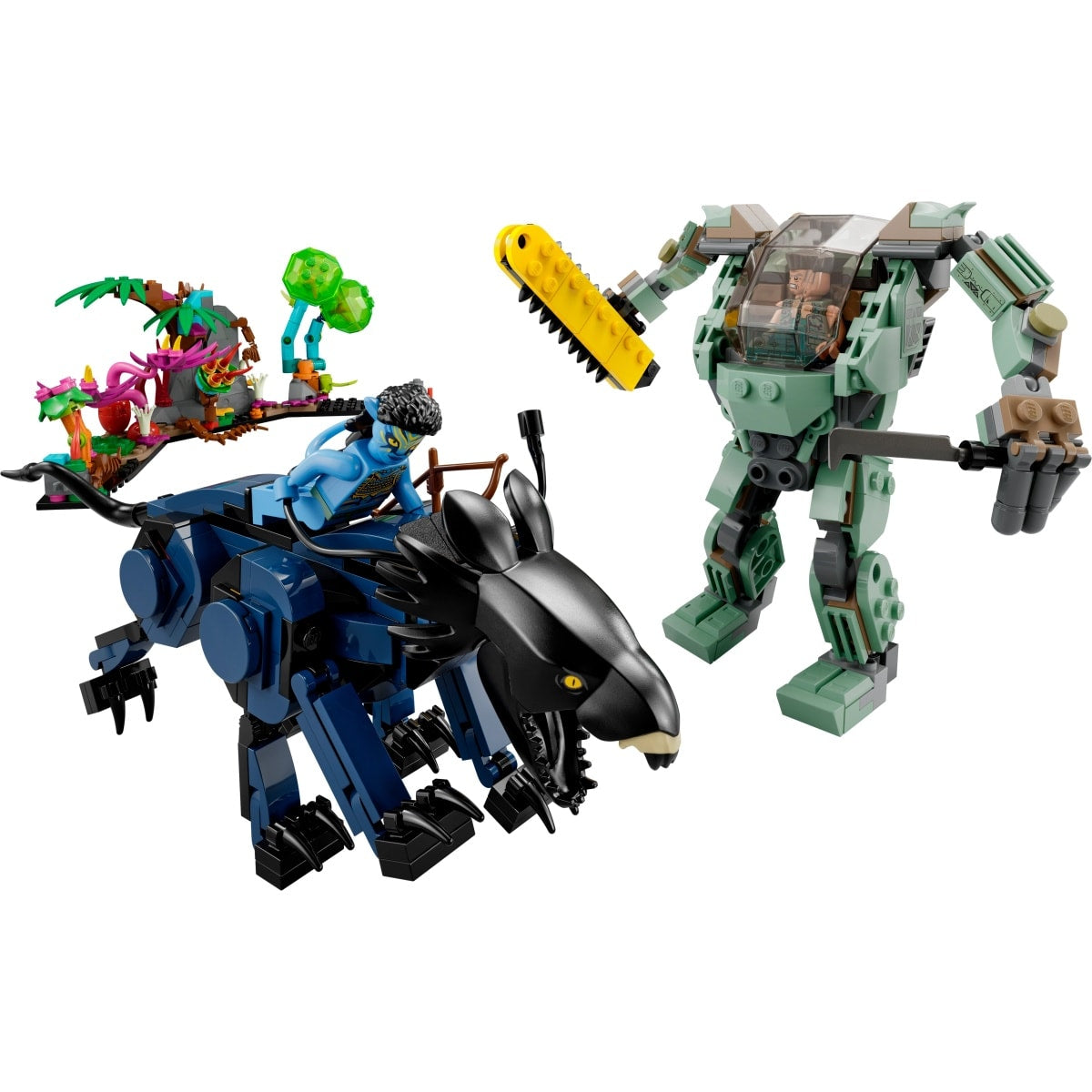 75571 LEGO Disney - Avatar - Neytiri e Thanator vs. Quaritch con tuta AMP