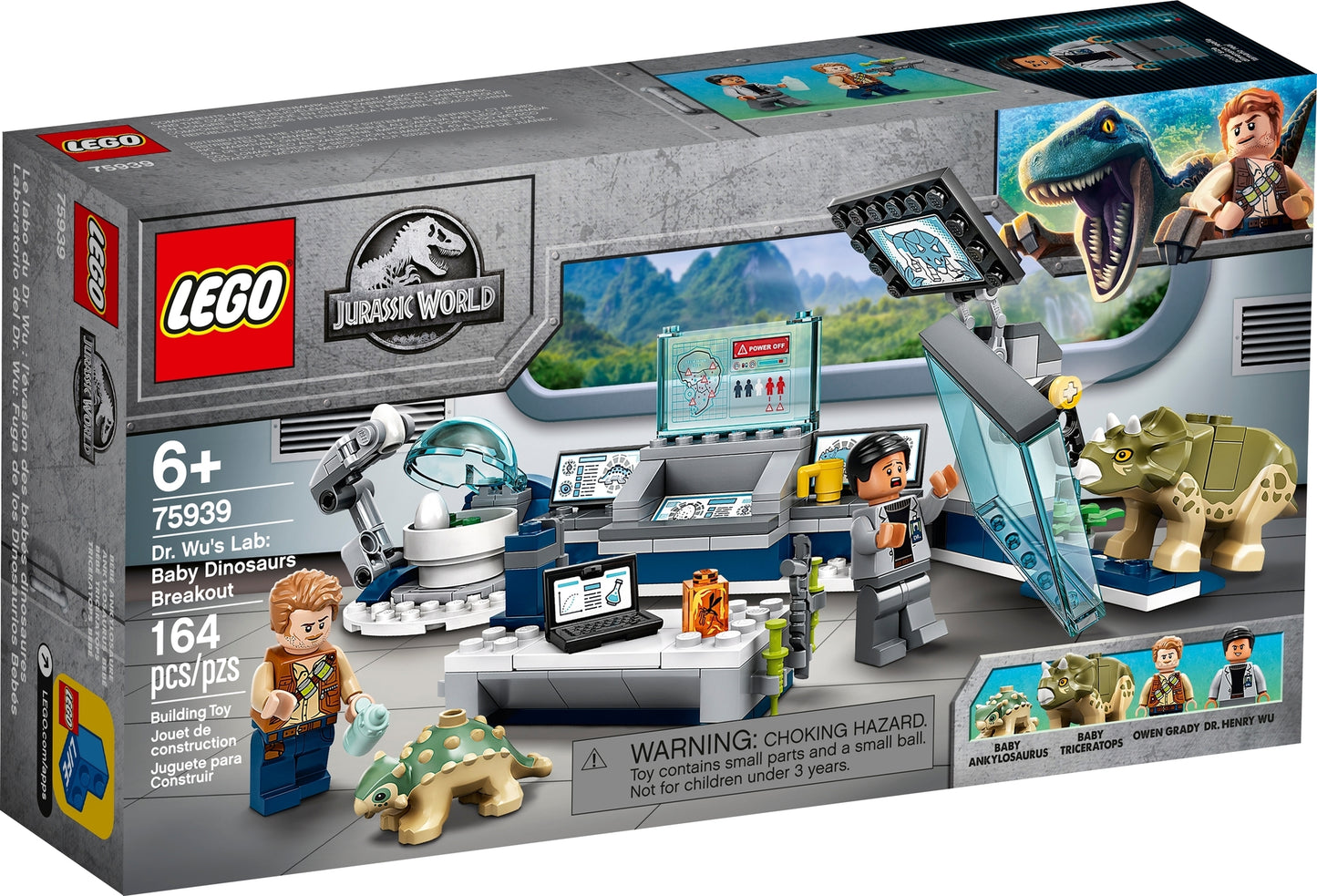 75939 LEGO Jurassic World - Il Laboratorio del Dottor Wu: Fuga dei Baby Dinosauri