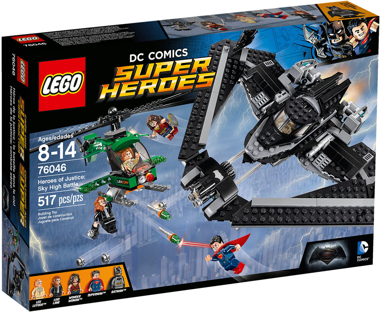 76046 LEGO DC Super Heroes - Eroi della Giustizia: Battaglia nei Cieli