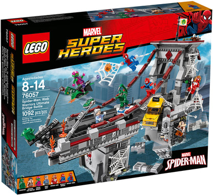 76057 LEGO Marvel Super Heroes - Spider-Man: la Battaglia sul Ponte dei Web Warriors