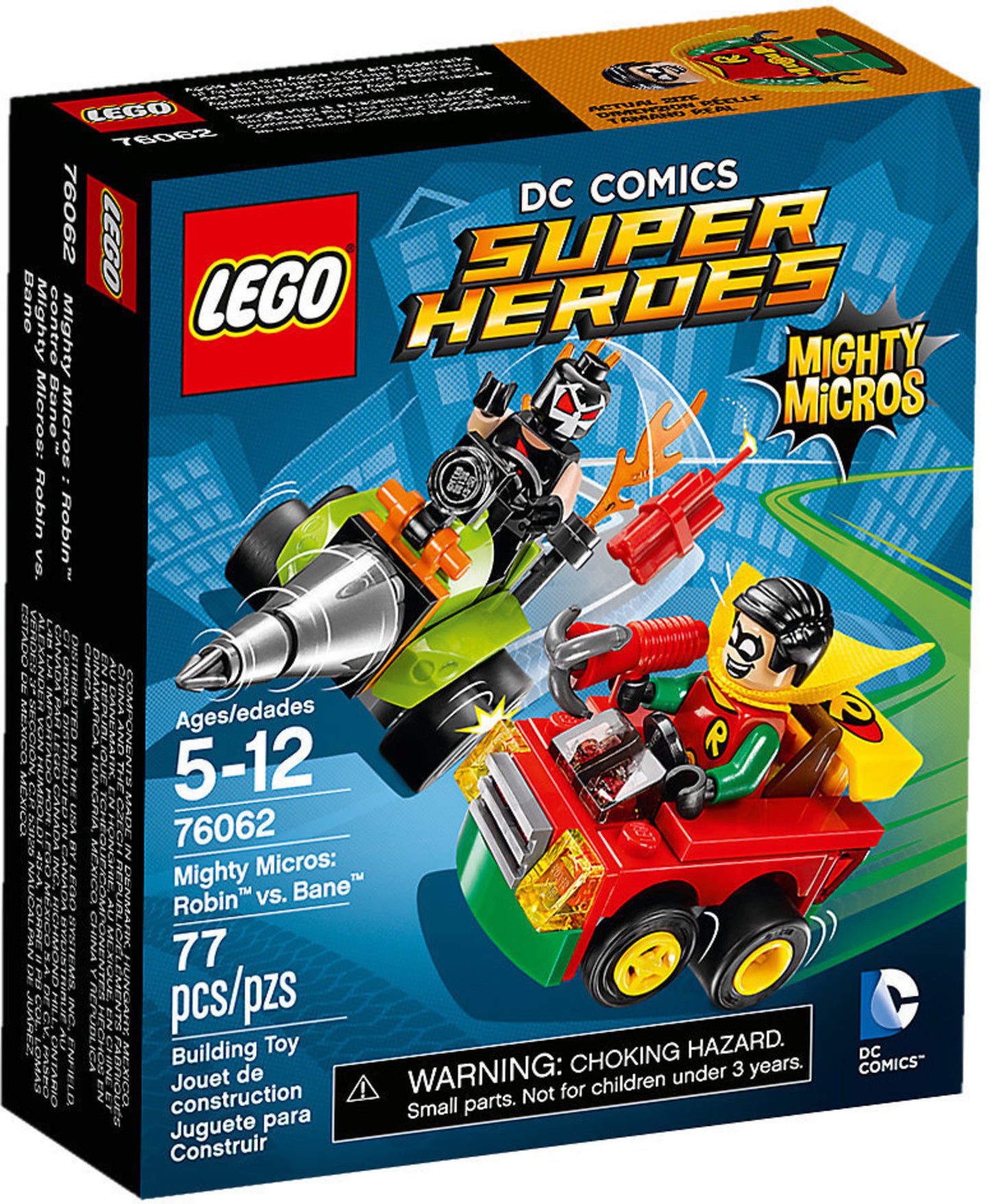 76062 LEGO DC Super Heroes - Mighty Micros: Robin contro Bane
