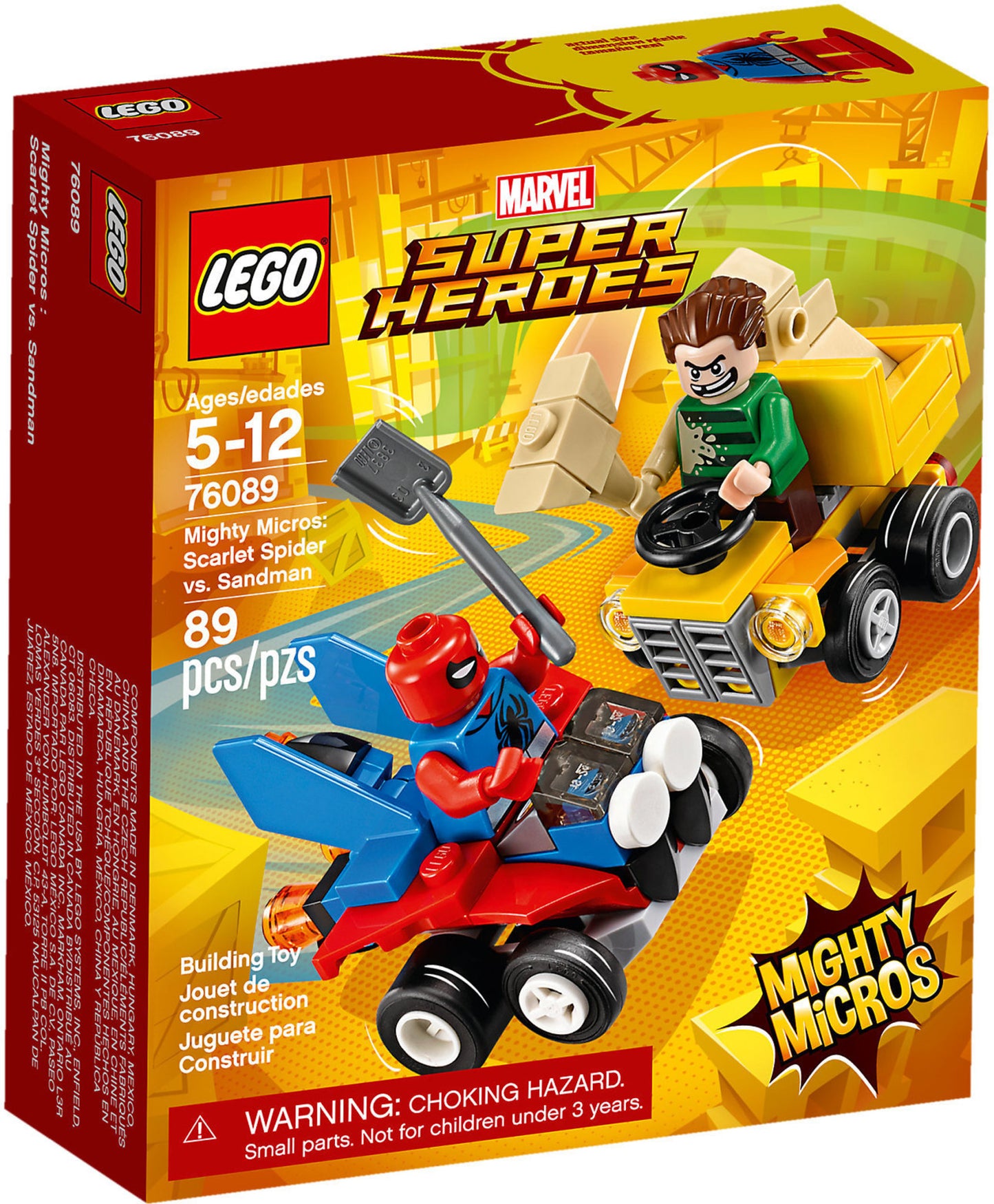 76089 LEGO Marvel Super Heroes - Mighty Micros: Scarlet Spider Contro L'uomo Sabbia