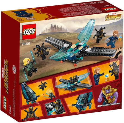 76101 LEGO Marvel Super Heroes - L'attacco Della Dropship Degli Outrider