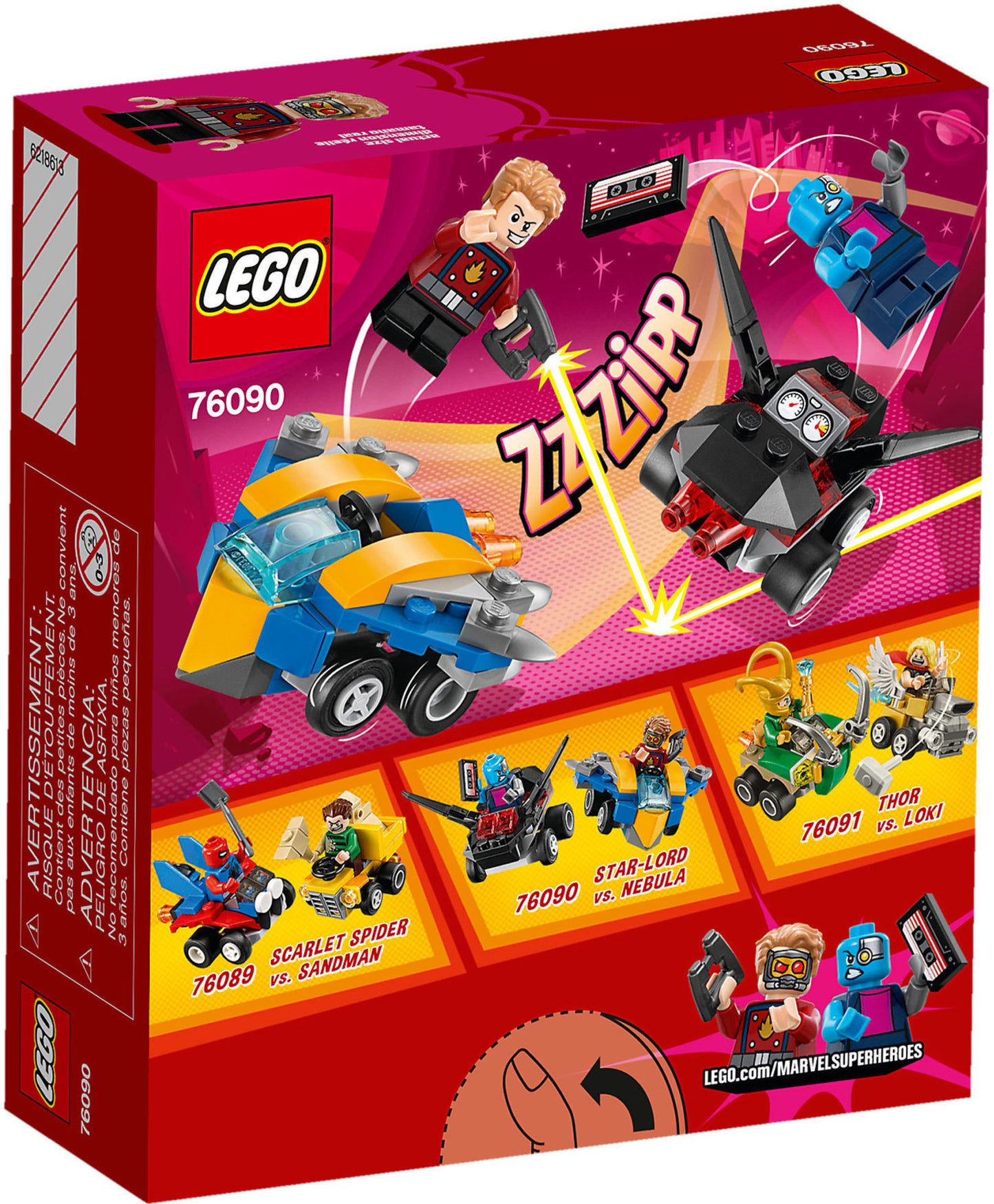 76090 LEGO Marvel Super Heroes - Mighty Micros: Star Lord Contro Nebula