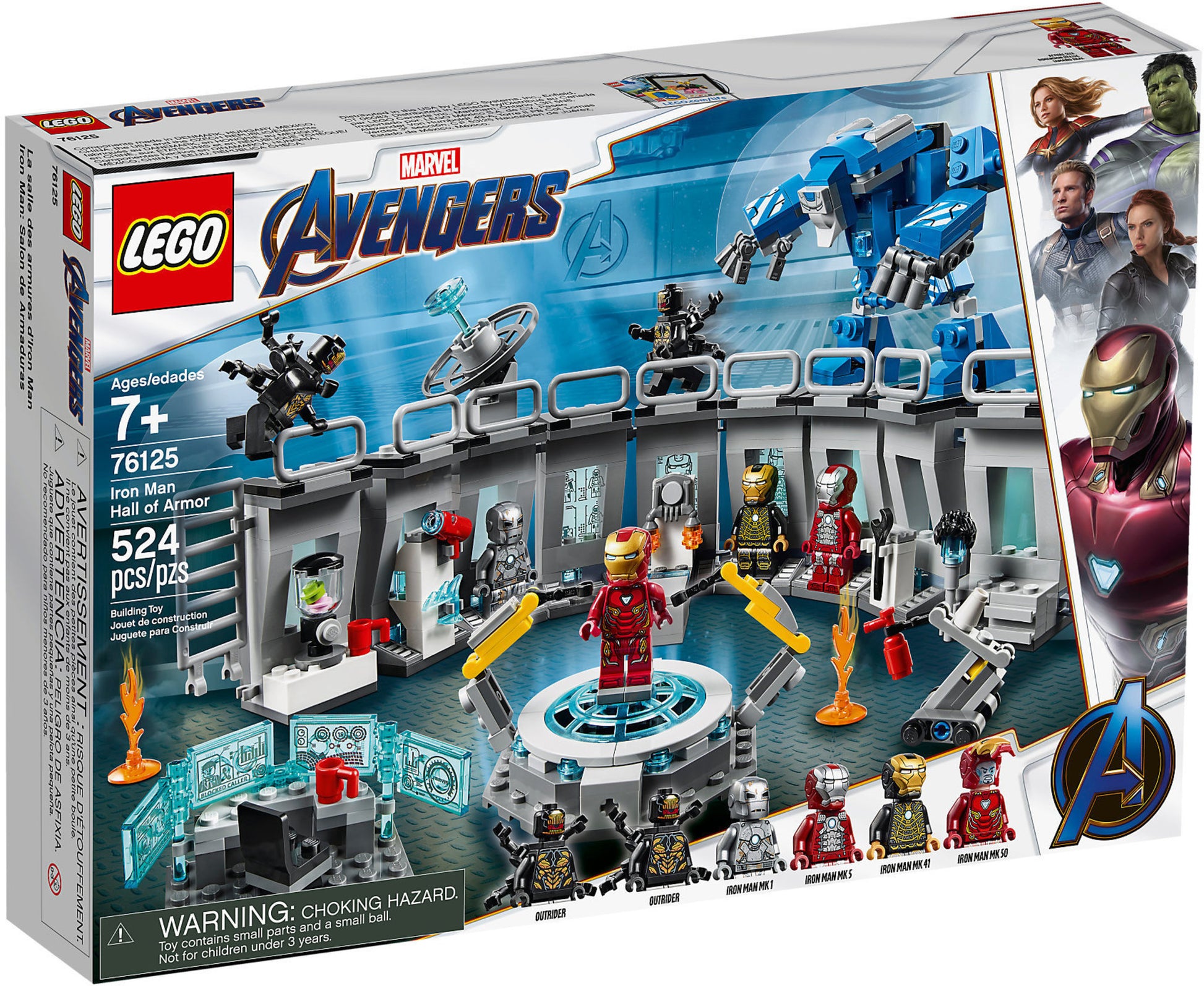 76125 LEGO Marvel Super Heroes Sala delle Armature di Iron Man
