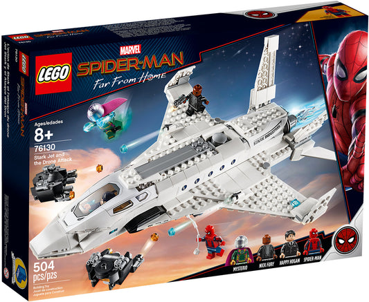76130 LEGO Marvel Super Heroes - Il Jet Stark e L’attacco Del Drone