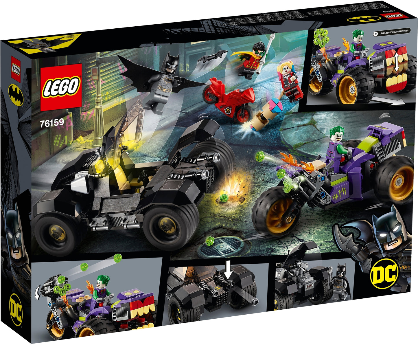76159 LEGO DC Super Heroes - All'Inseguimento del Tre Ruote di Joker
