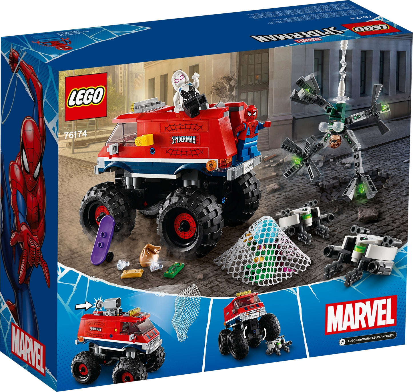 76174 LEGO Marvel Super Heroes - Monster Truck di Spider Man Vs. Mysterio