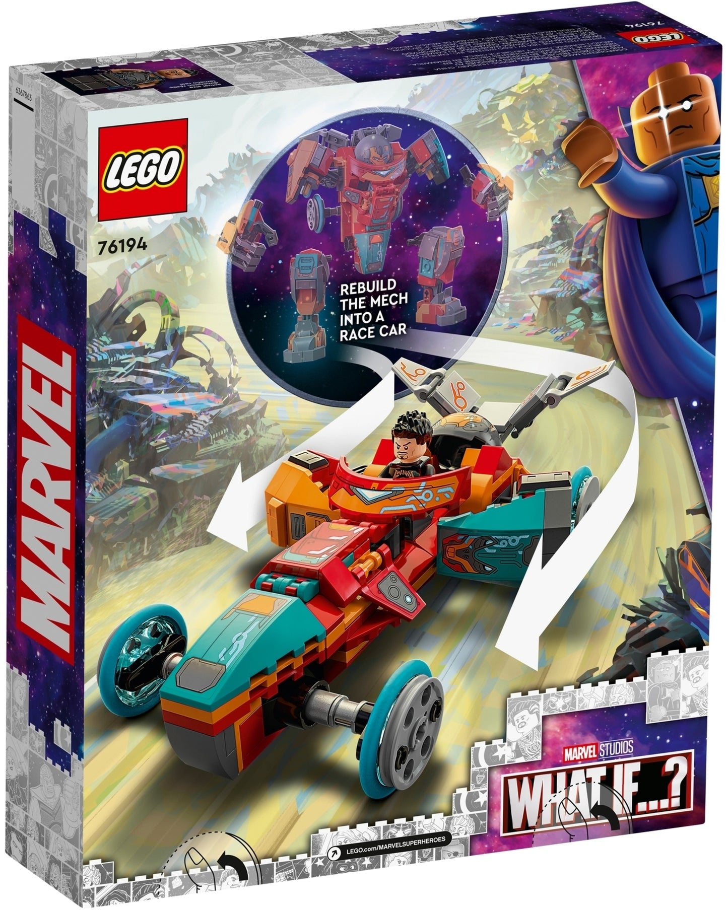 76194 LEGO Marvel Super Heroes - Iron Man Sakaariano di Tony Stark
