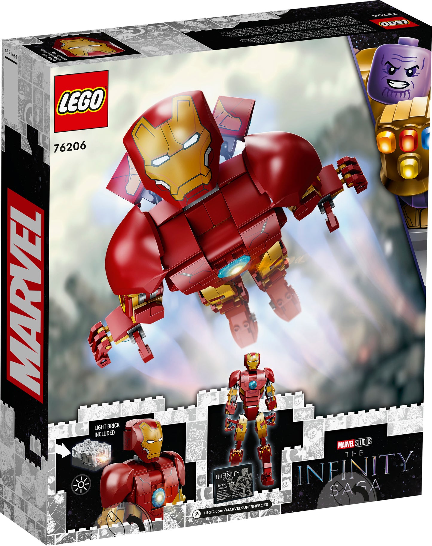 76206 LEGO Marvel Super Heroes - Personaggio di Iron Man