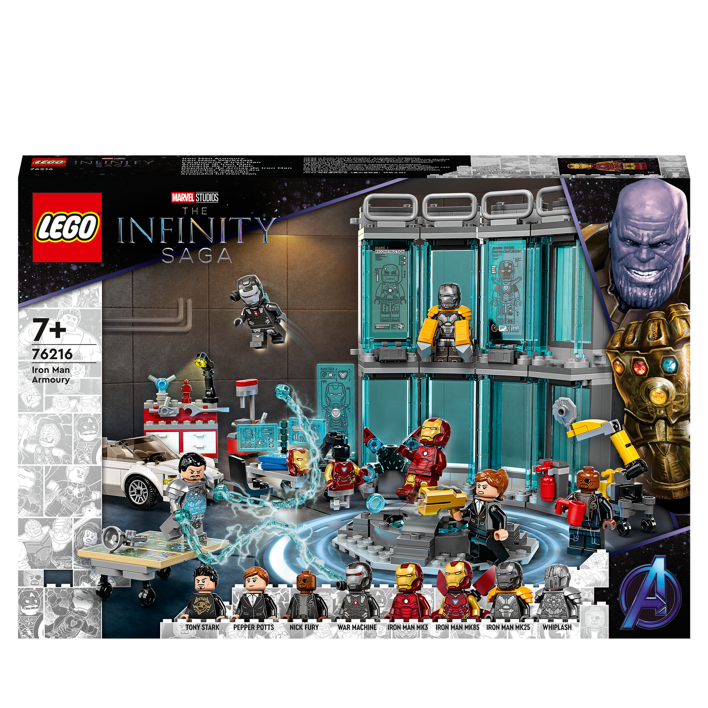 76216 LEGO Marvel Super Heroes - Armeria di Iron Man