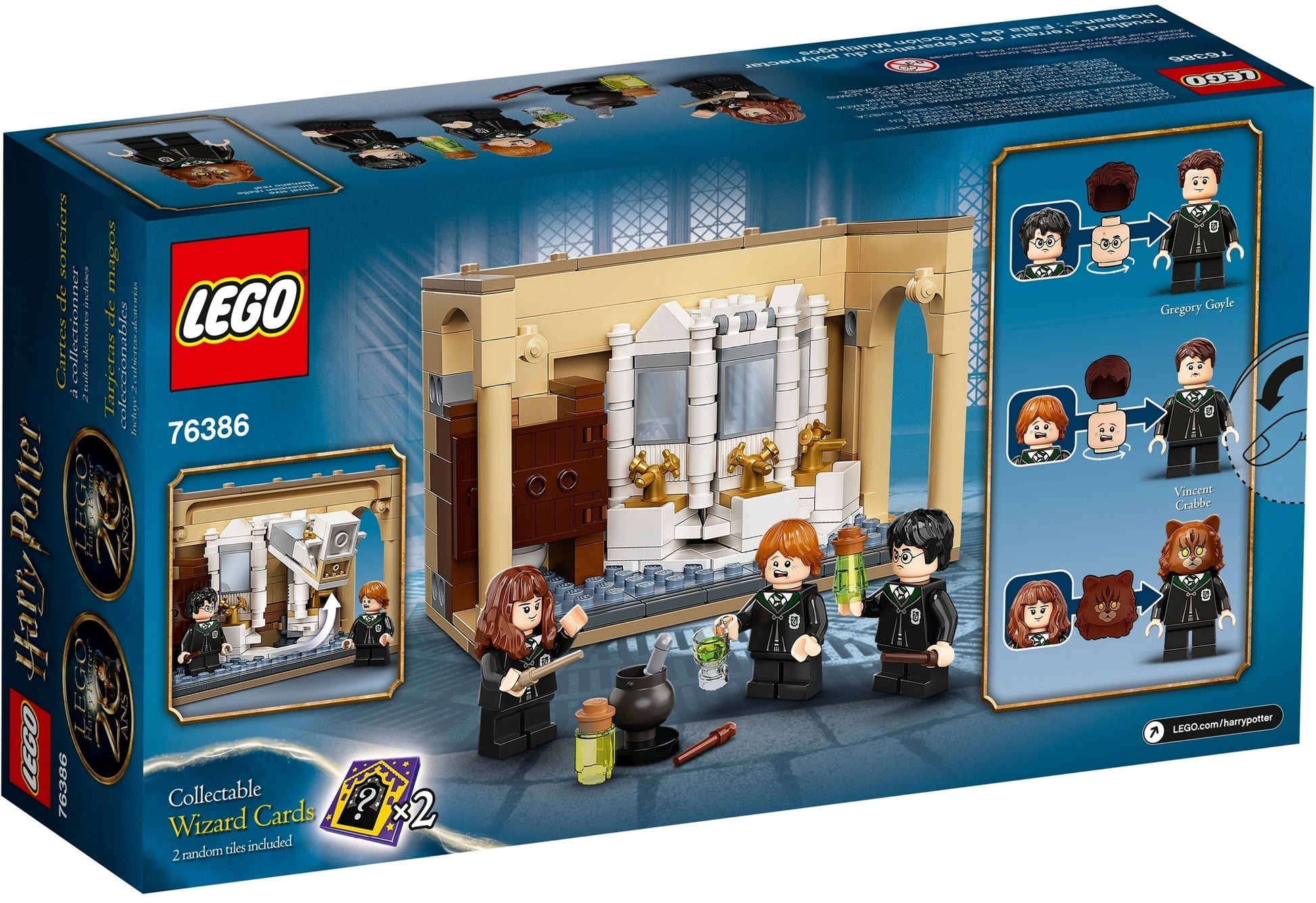 LEGO Harry Potter 76386 Hogwarts: Errore della Pozione Polisucco, Castello  Giocattolo con Minifigure d'Oro 20° Anniversario
