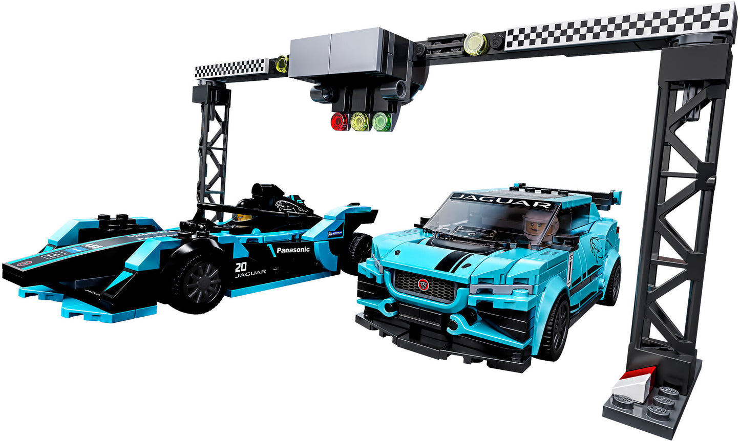 76898 LEGO Speed Champions - Formula E Panasonic Jaguar Racing GEN2 Car & Jaguar I-PACE eTrophy