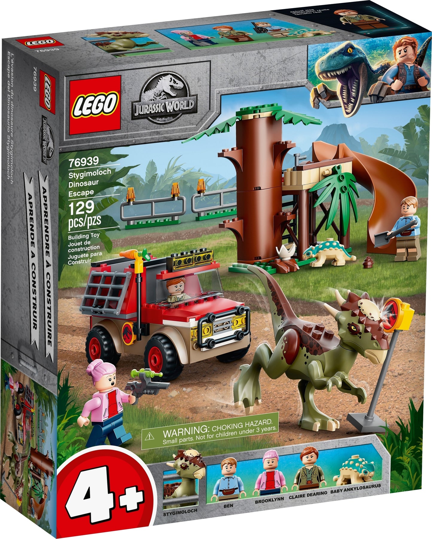 76939 LEGO Jurassic World - La Fuga del Dinosauro Stygimoloch