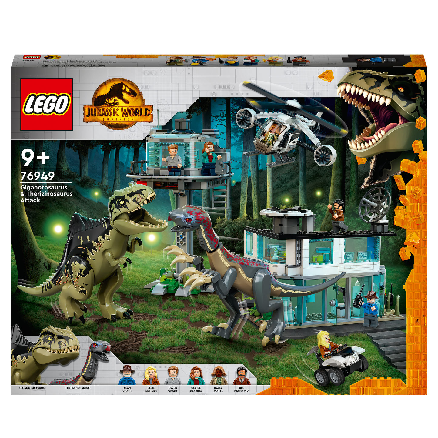 76949 LEGO Jurassic World - L’attacco del Giganotosauro e del Terizinosauro