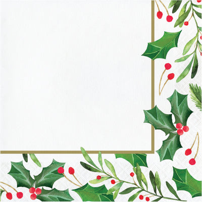 Tovaglioli TRADITIONAL HOLLY cm. 33x33 - conf. 16 pz - cod. 8C352901