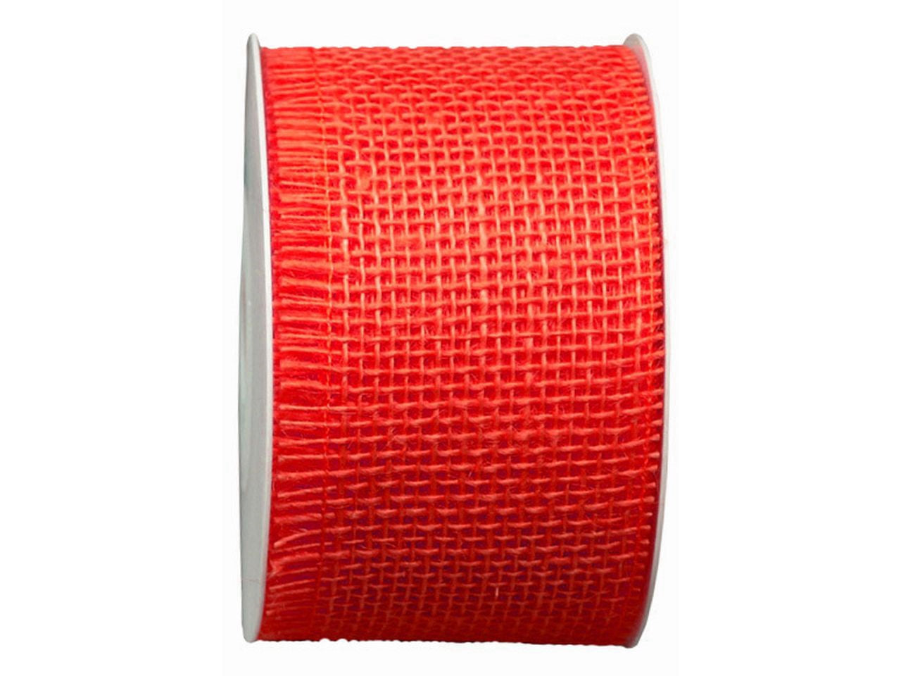 Nastro Tessuto ROSSO Jute - h 60 mm - mt 10