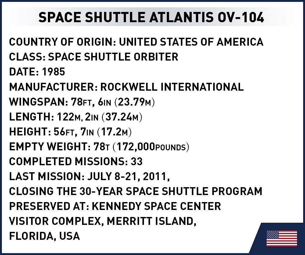 1930 COBI Historical Collection - Space Shuttle Atlantis