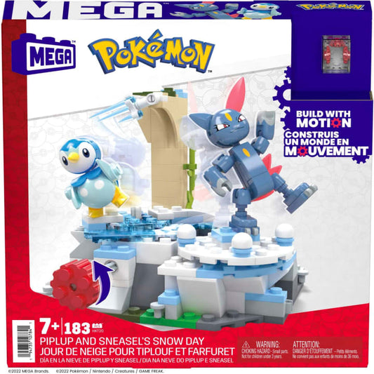 Mega - Pokémon - Piplup e Sneasel Divertimento Sulla Neve - HKT20